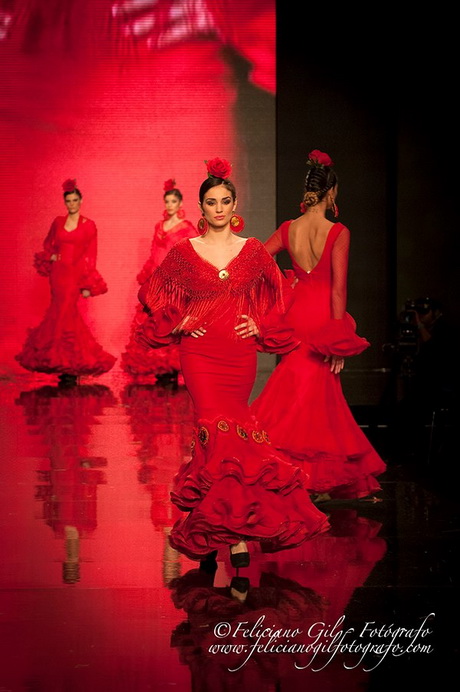 trajes-de-flamenca-rojo-20-4 Червени фламинго костюми