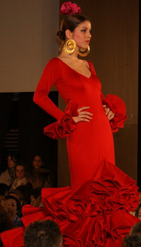 trajes-flamenca-rojo-69-11 Червено фламинго костюми