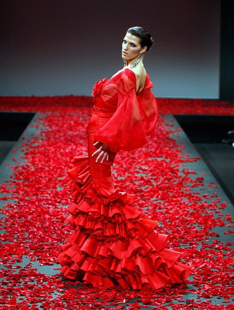 trajes-flamenca-rojo-69-16 Червено фламинго костюми