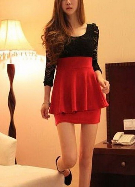 vestido-corto-rojo-76-14 Червена къса рокля