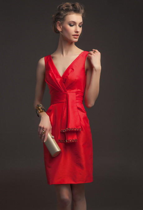 vestido-de-coctel-rojo-96-12 Червена коктейлна рокля