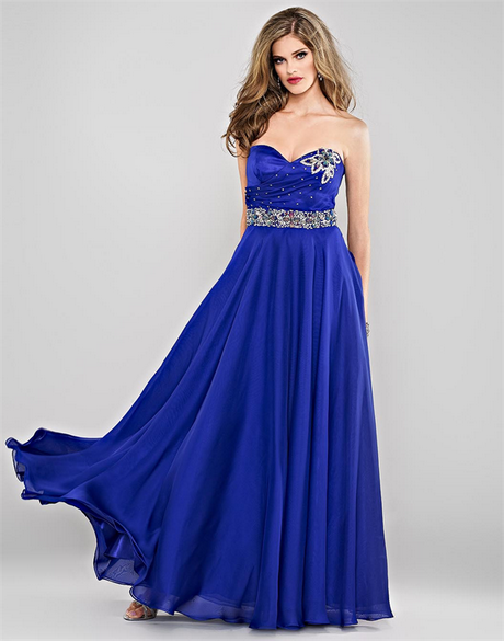vestido-largo-azul-91 Синя дълга рокля