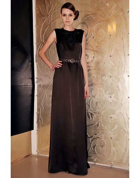 vestido-largo-negro-75 Черна дълга рокля