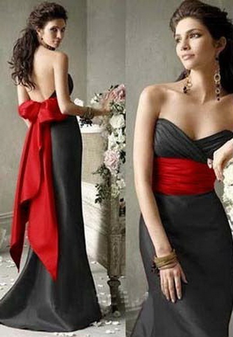 vestido-negro-con-rojo-81-15 Черна рокля с червено