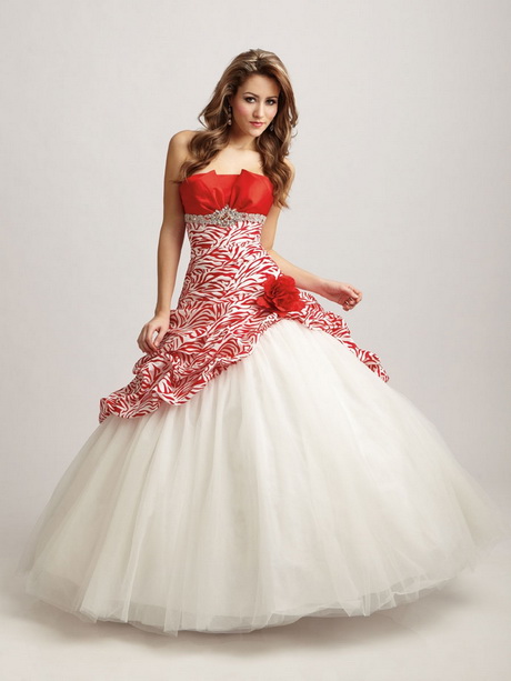 vestido-rojo-blanco-81-8 Бяла червена рокля