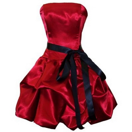 vestido-rojo-con-negro-54-17 Червена рокля с черно