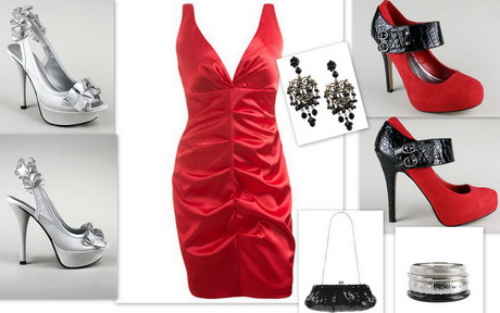 vestido-rojo-con-zapatos-plateados-49-14 Червена рокля със сребърни обувки