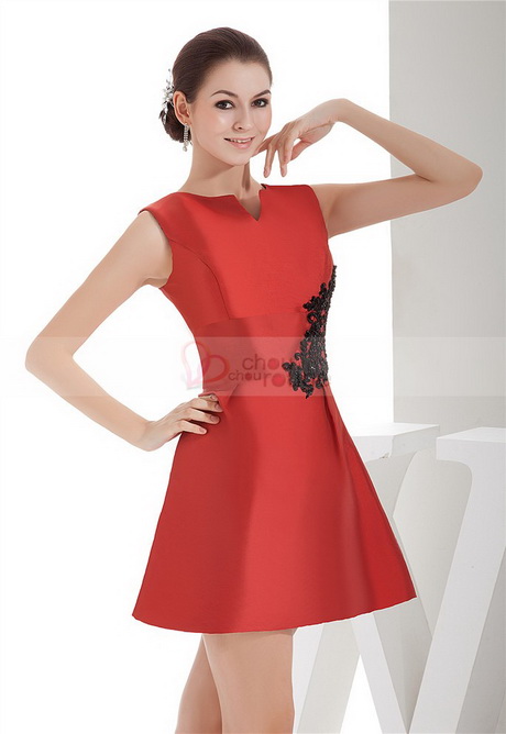vestido-rojo-de-coctel-49-15 Червена коктейлна рокля