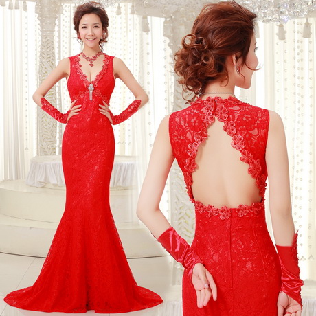 vestido-rojo-de-noche-16-11 Червена вечерна рокля