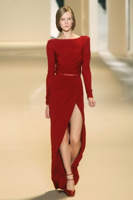vestido-rojo-de-noche-16-14 Червена вечерна рокля