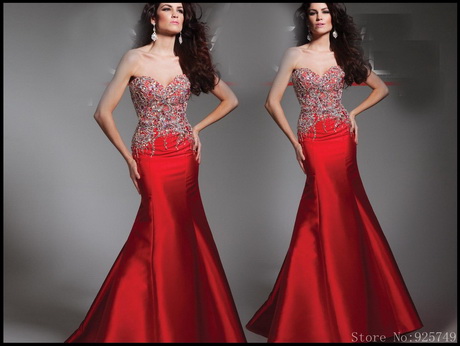 vestido-rojo-de-noche-16-15 Червена вечерна рокля