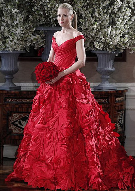 vestido-rojo-de-novia-10-10 Червена сватбена рокля