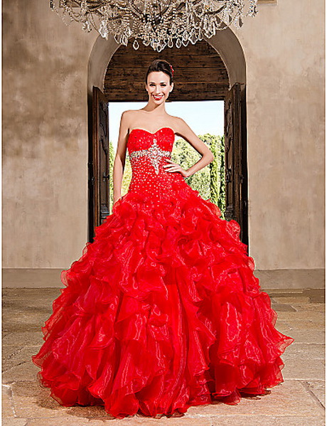 vestido-rojo-de-novia-10-11 Червена сватбена рокля