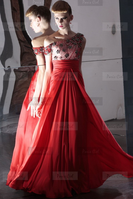 vestido-rojo-elegante-61-13 Елегантна червена рокля