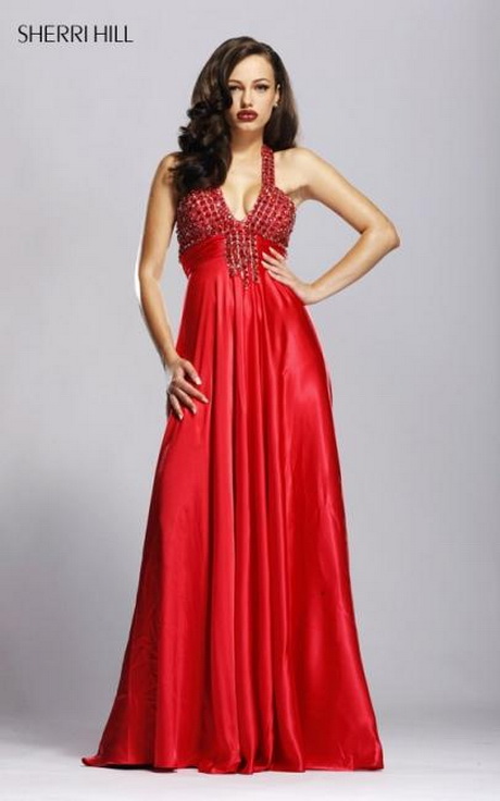 Елегантна червена рокля