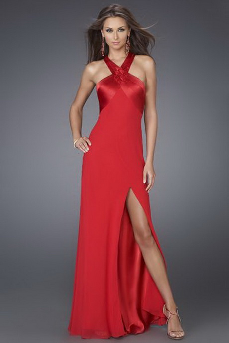 vestido-rojo-elegante-61 Елегантна червена рокля