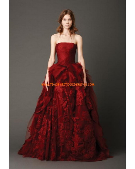 vestido-rojo-strapless-87-10 Червена рокля без презрамки