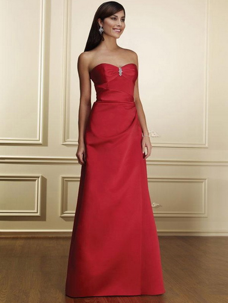 vestido-rojo-strapless-87-18 Червена рокля без презрамки