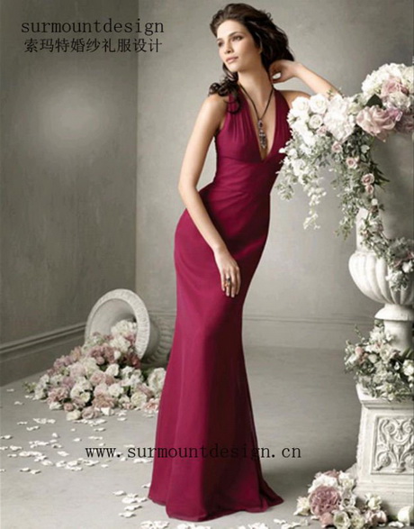 vestido-rojo-vino-78-11 Червено вино рокля