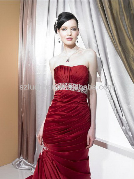 vestido-rojo-vino-78-17 Червено вино рокля