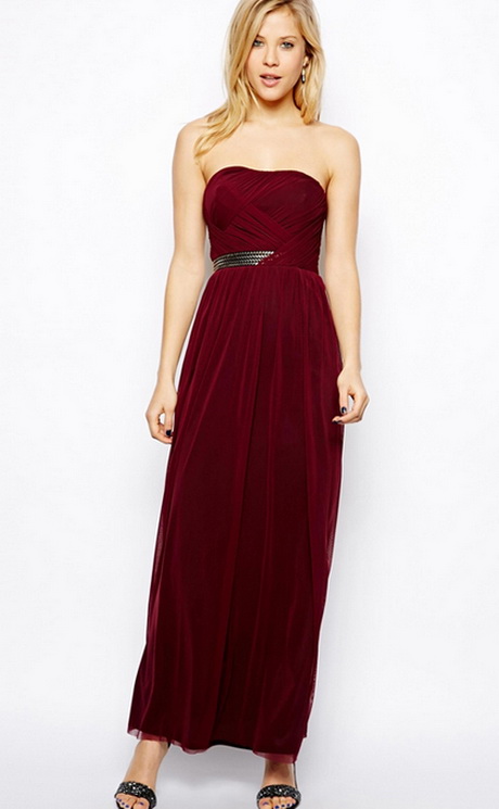 vestido-rojo-vino-78 Червено вино рокля