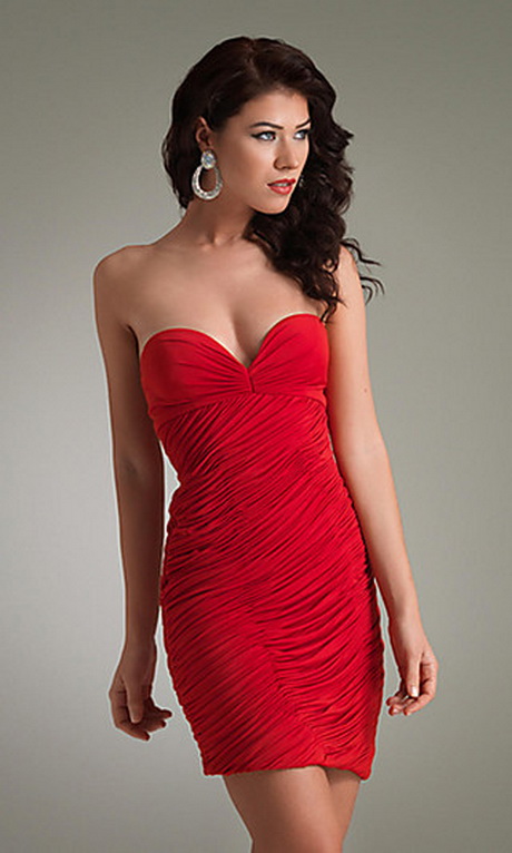 vestido-rojos-cortos-50-5 Къса червена рокля