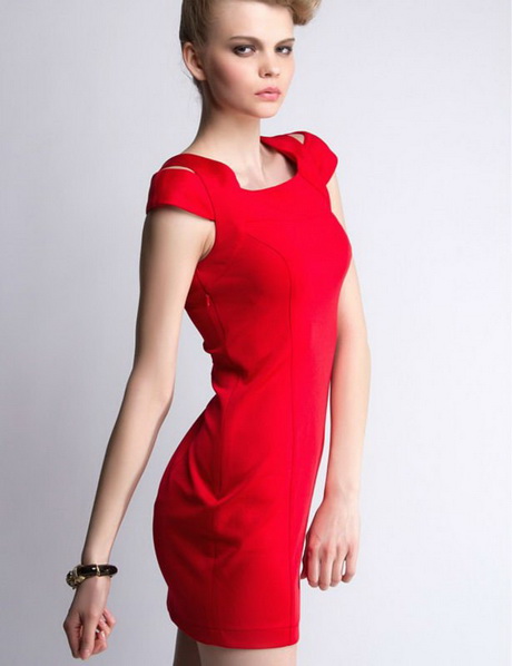 vestidos-casuales-rojos-99-9 Червени ежедневни рокли
