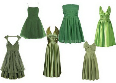 Зелени къси рокли