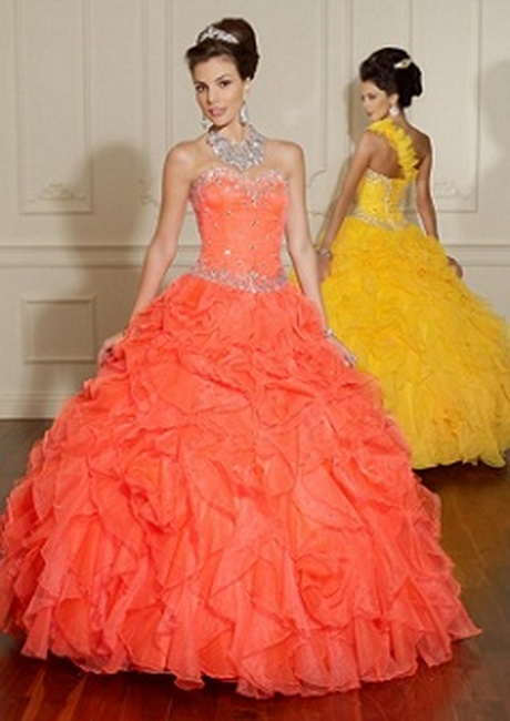 vestidos-de-15-aos-anaranjados-08 Оранжеви 15-годишни рокли