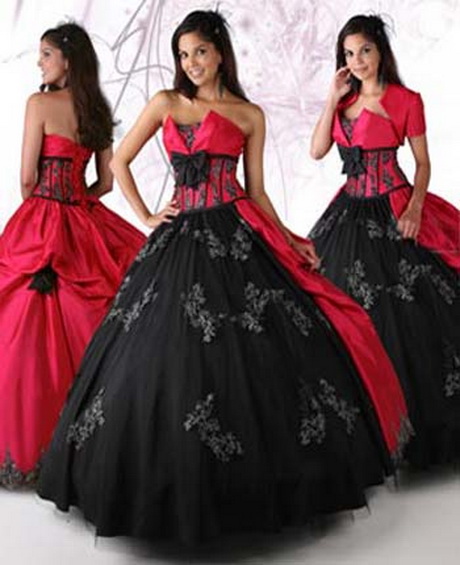 vestidos-de-15-aos-rojo-con-negro-56-16 15-годишни рокли червено с черно