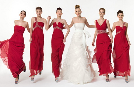 vestidos-de-dama-de-honor-rojos-23-5 Червени рокли на булката