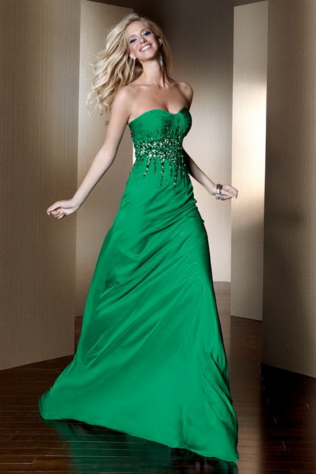 vestidos-de-noche-color-verde-18-11 Вечерни рокли в зелено