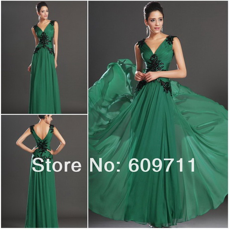 vestidos-de-noche-color-verde-18-14 Вечерни рокли в зелено