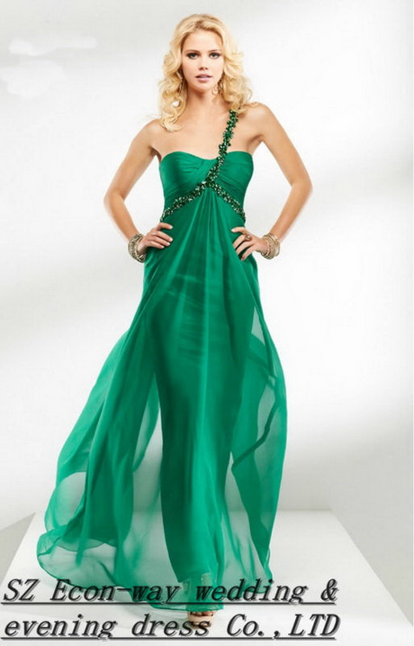 vestidos-de-noche-color-verde-18-16 Вечерни рокли в зелено