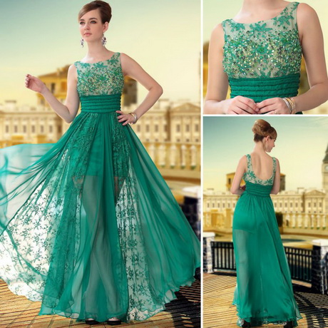 vestidos-de-noche-color-verde-18-3 Вечерни рокли в зелено