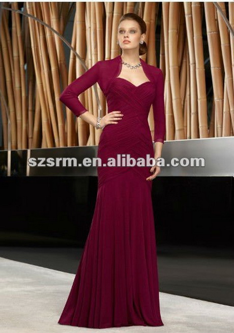 vestidos-de-noche-color-vino-72-12 Вечерни рокли вино цвят