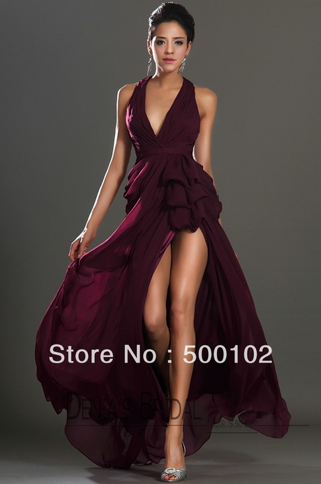 vestidos-de-noche-color-vino-72-16 Вечерни рокли вино цвят
