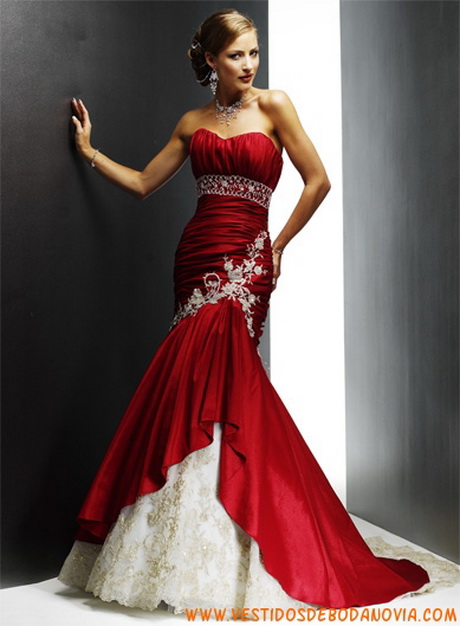 vestidos-de-novia-con-detalles-rojos-12-17 Сватбени рокли с червени детайли