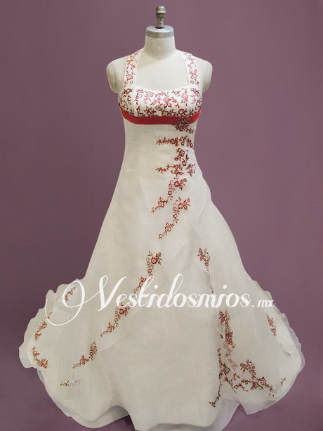 vestidos-de-novia-con-detalles-rojos-12-8 Сватбени рокли с червени детайли