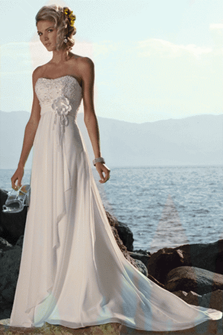 vestidos-de-novia-para-boda-civil-en-la-playa-23 Сватбени рокли за гражданска сватба на плажа