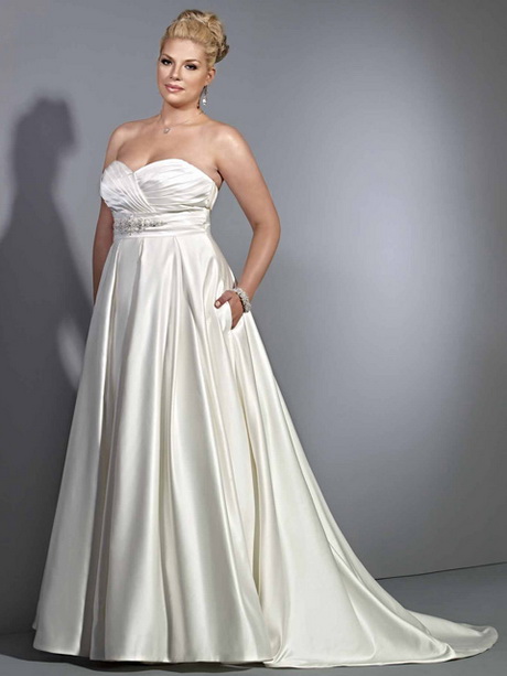 vestidos-de-novia-strapless-para-gorditas-59-8 Сватбени рокли без презрамки за Закръглени