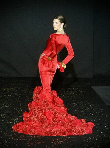 vestidos-flamenca-rojo-90-16 Червено фламинго рокли