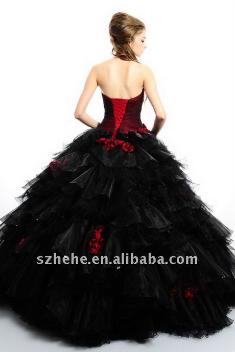 vestidos-negros-con-rojo-63-11 Черни рокли с червено