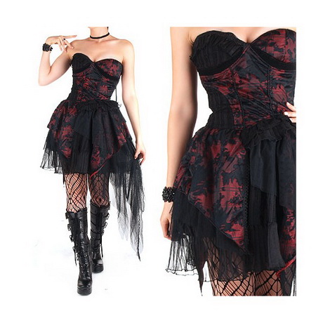 vestidos-negros-con-rojo-63-6 Черни рокли с червено