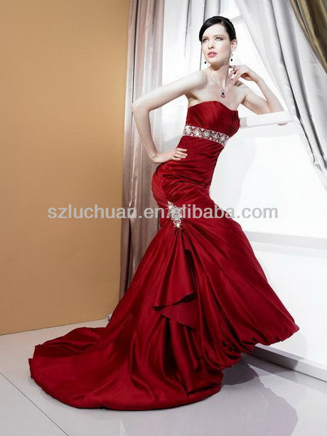 vestidos-rojo-vino-23-19 Винено-червени рокли