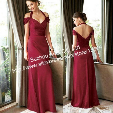 vestidos-rojo-vino-23-4 Винено-червени рокли