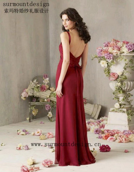vestidos-rojo-vino-23-8 Винено-червени рокли