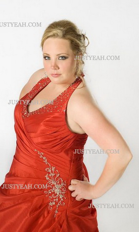 vestidos-rojos-de-noche-para-gorditas-85-7 Червени вечерни рокли за дебели жени