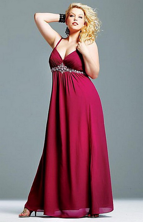vestidos-rojos-de-noche-para-gorditas-85-8 Червени вечерни рокли за дебели жени