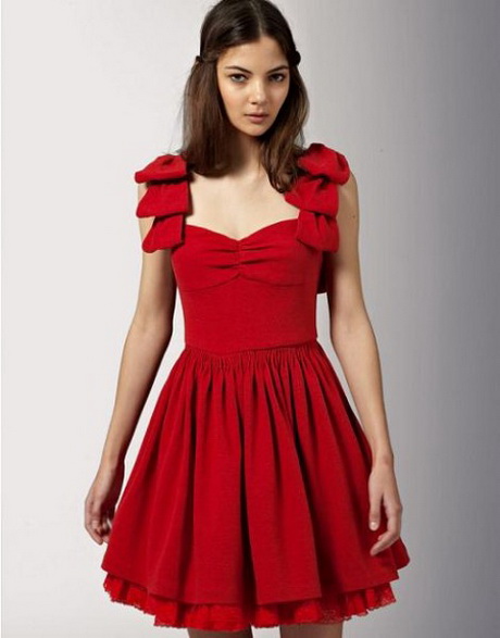 vestidos-rojos-sencillos-27-11 Прости червени рокли